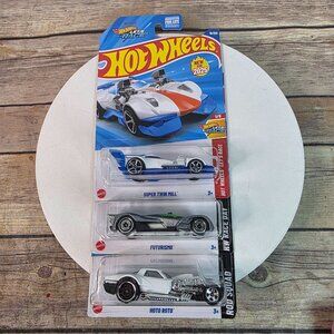 Hot Wheels 2025 New Series 3-Pack: Super Twin Mill Futurismo & Moto Roto